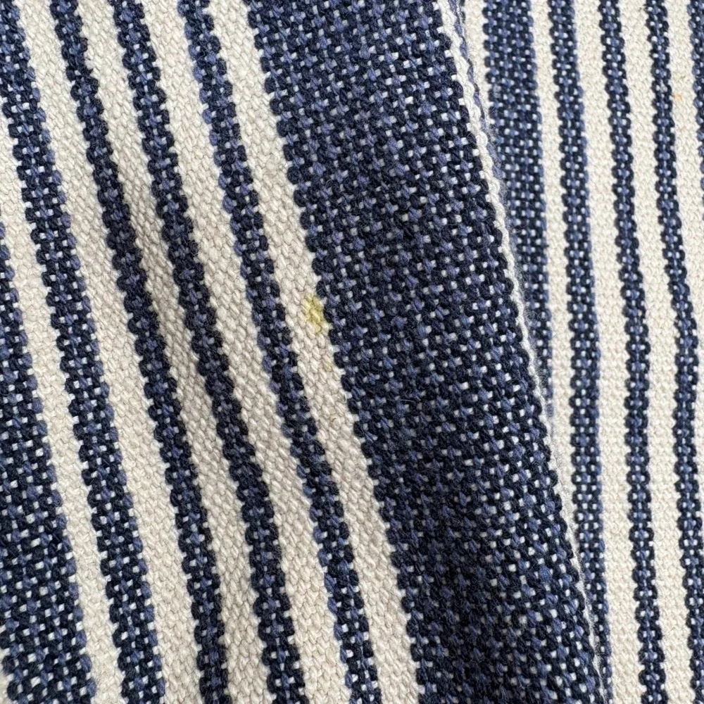 Pottery Barn Kids Valance Navy Blue Stripe Set of 2‎ Nautical 62x50 inch each